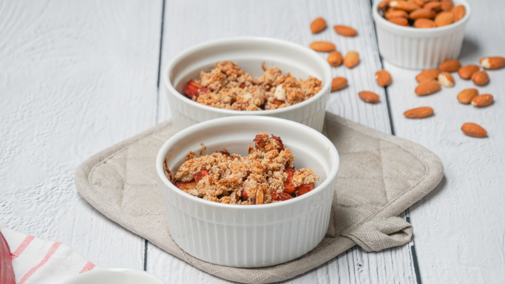 Vegan Rhubarb Crumble