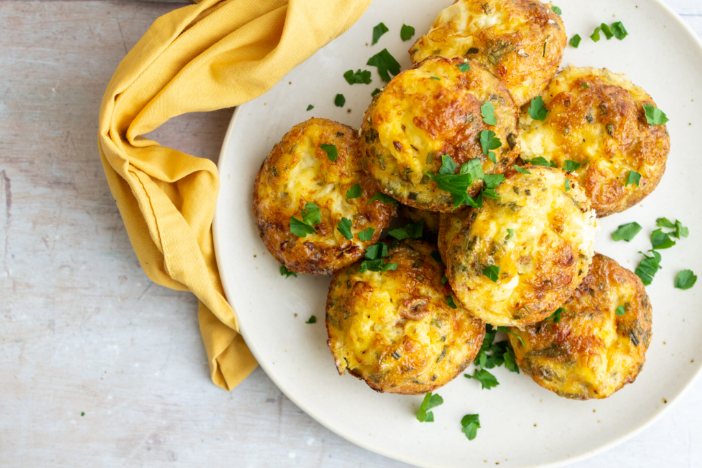 Sundried Tomato, Rosemary and Goats Cheese Egg Muffins