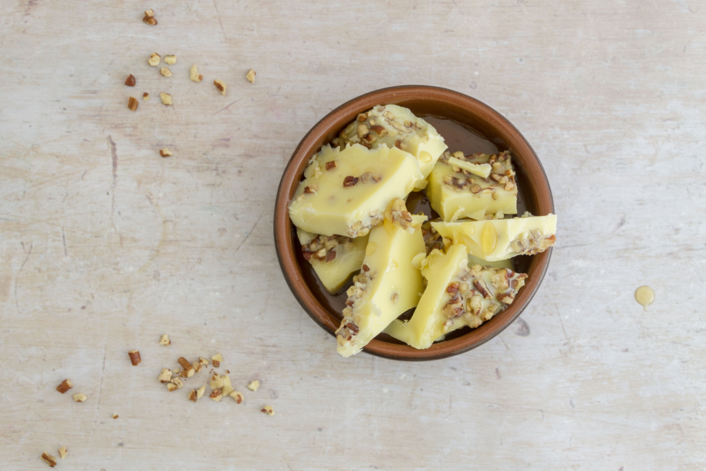 Cacao Butter And Pecan Fat Bombs