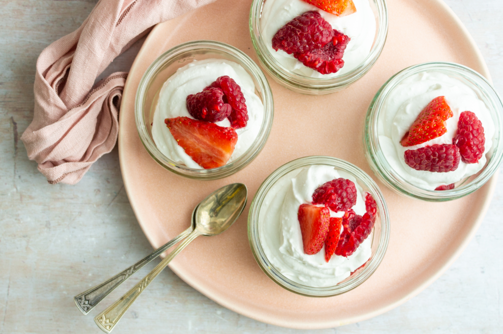 Vegan Lemon and Berry Syllabub