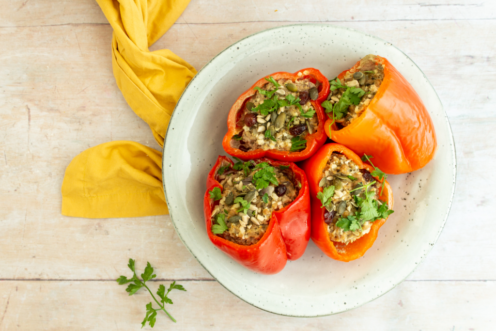 Thanksgiving Crockpot Stuffed Peppers