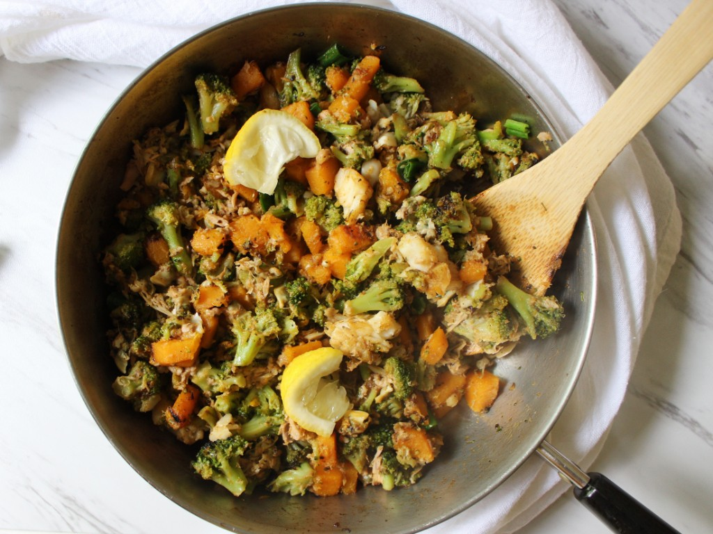 Seafood Butternut Squash Hash