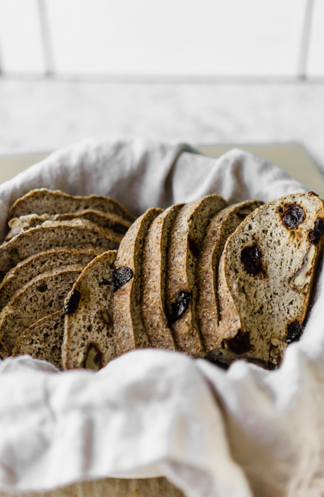 No-Knead Dutch Oven Cherry Walnut Loaf