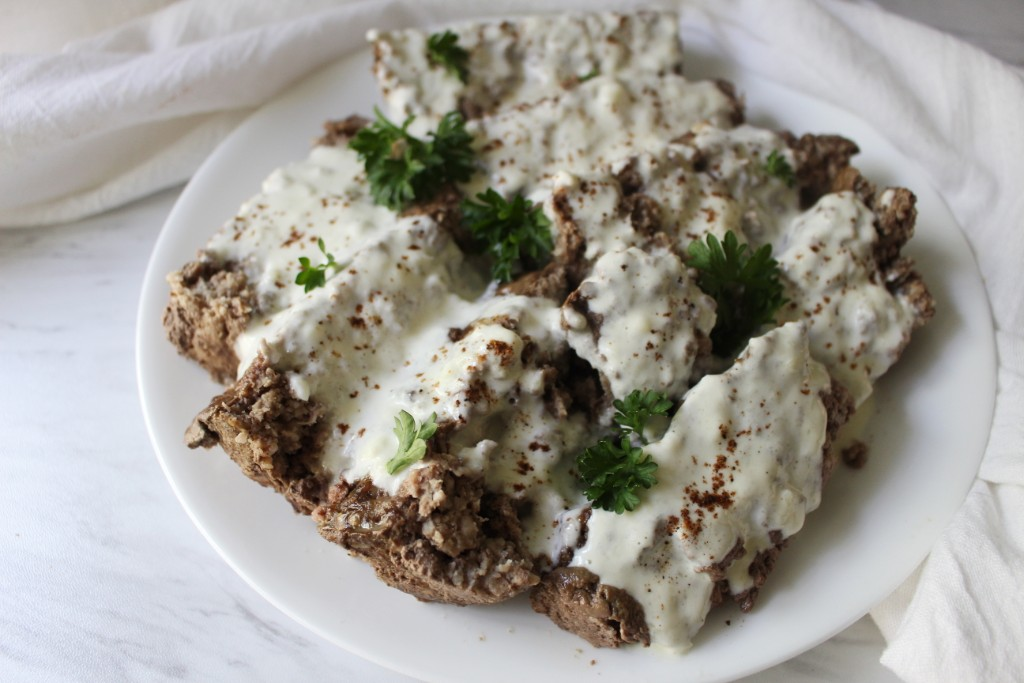 Swedish Meatloaf w Sage Cream Sauce