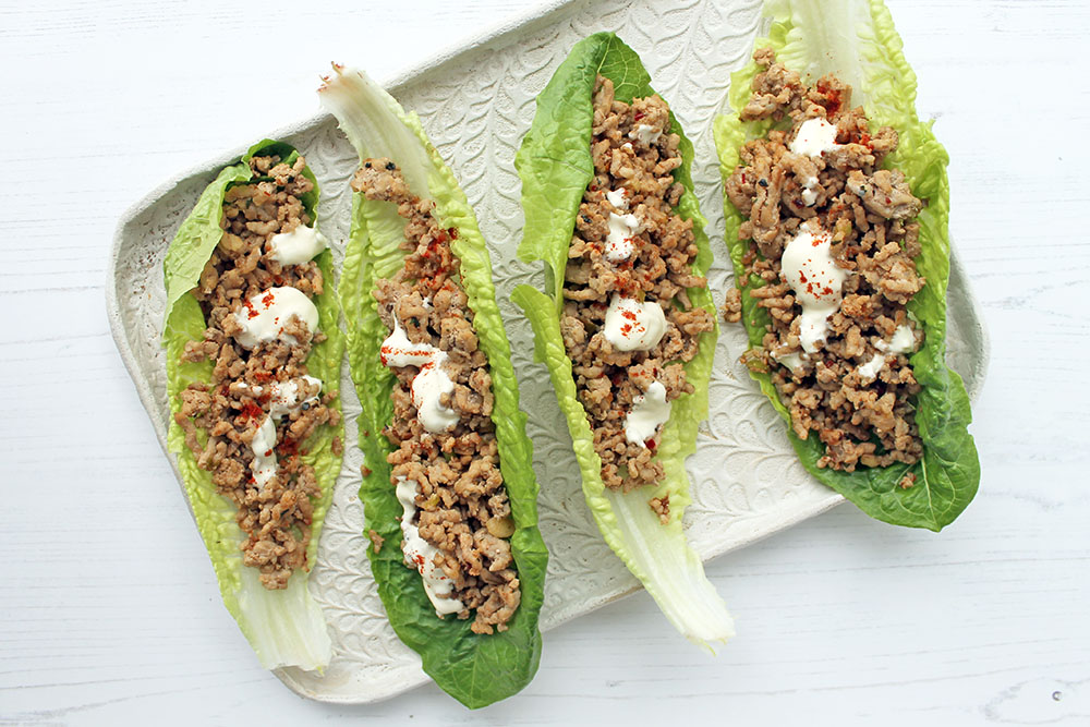 Spiced Pork Lettuce Wraps