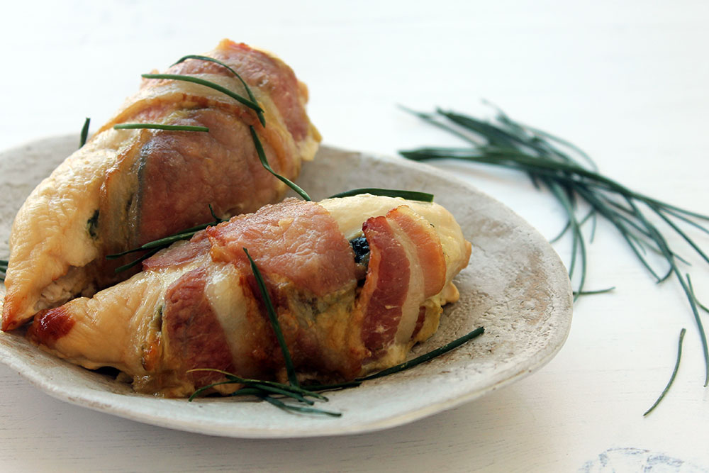 Chicken Stuffed With Blue Cheese, Spinach And Bacon