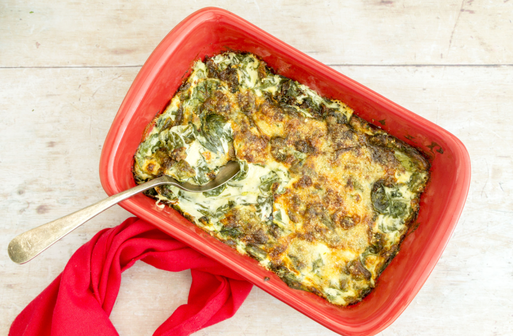 Cheesy Spinach Bake