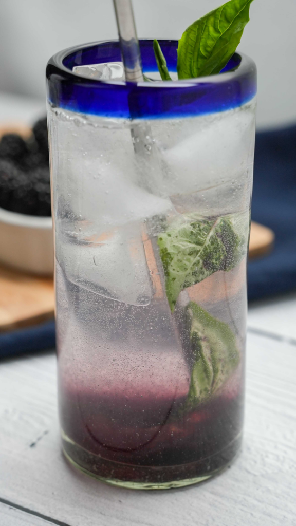 Blackberry Basil Cocktail