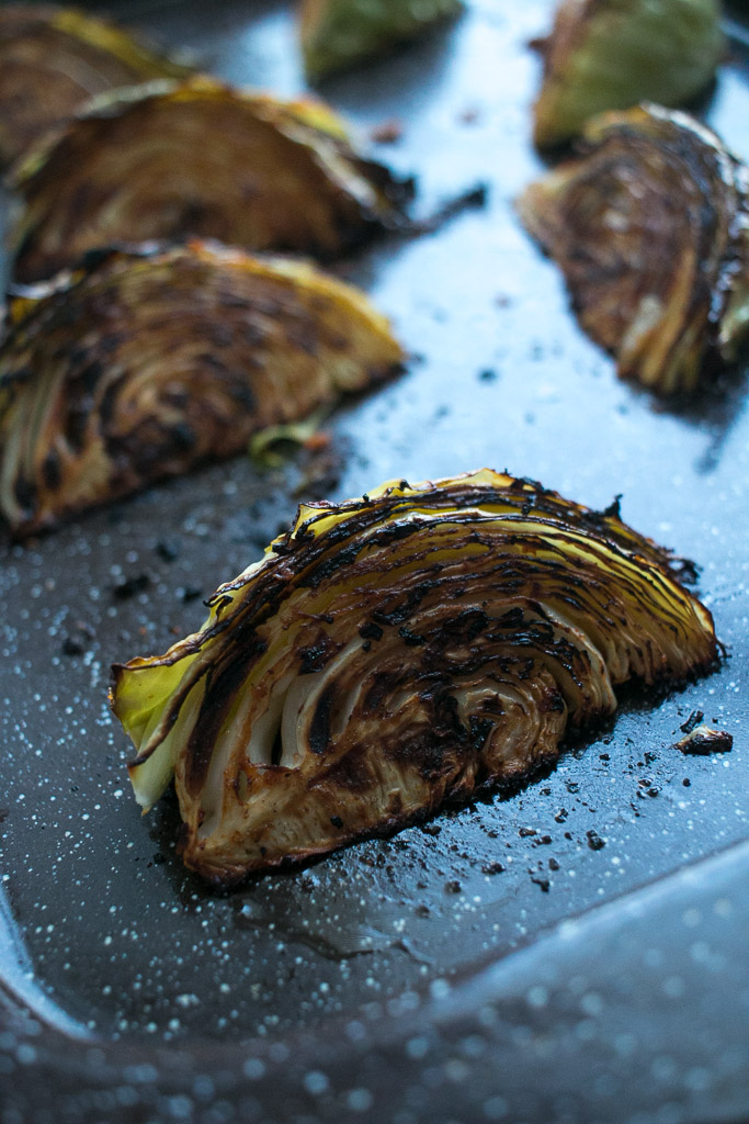 Tangy Roasted Cabbage Wedges