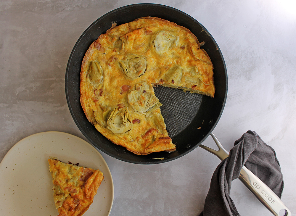 Artichoke And Bacon Omelette