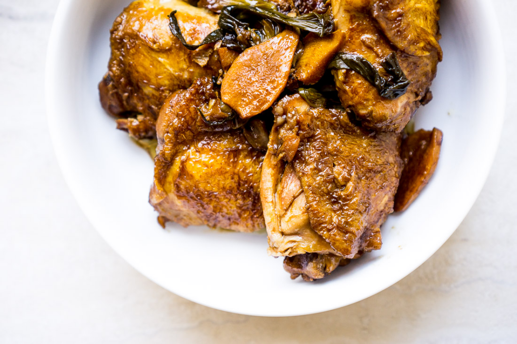 One Pot Soy Ginger Chicken Thighs