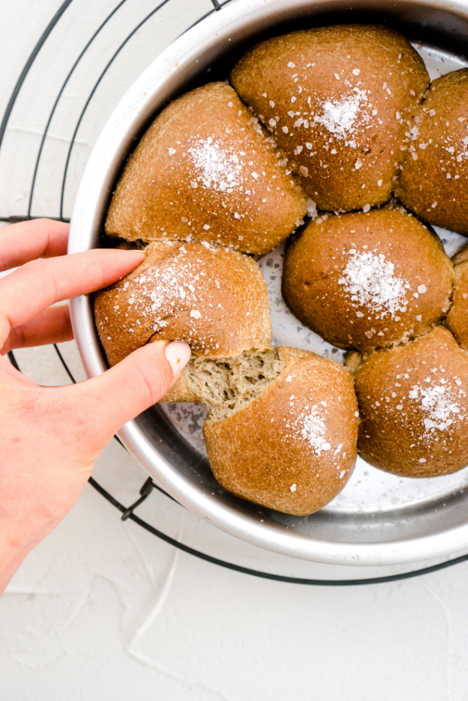 Paleo Pink Himalayan Salt Pull Apart Butter Buns