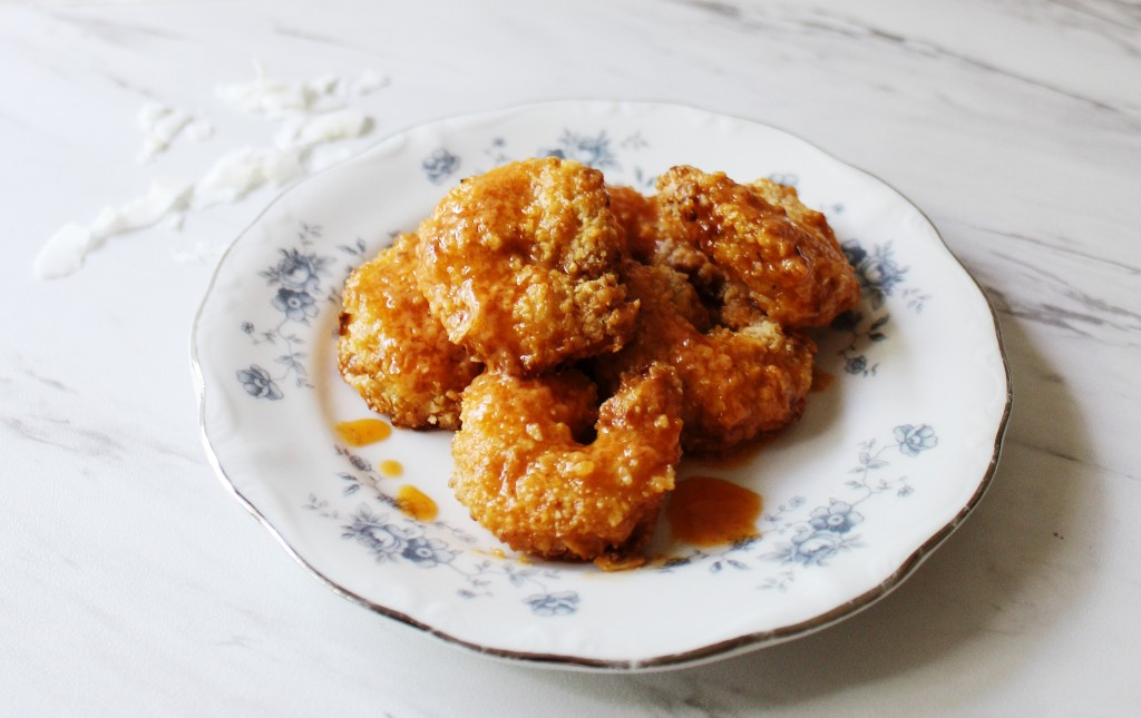 Air Fryer Coconut Shrimp w Spicy Honey Sauce