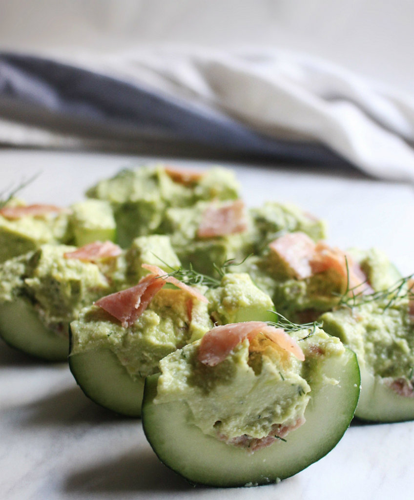 Avocado Cucumber Bites