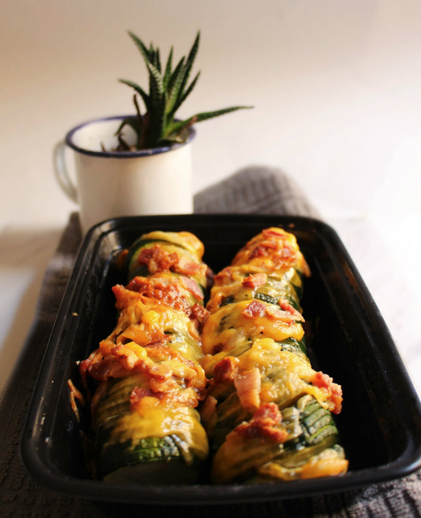 Hasselback Zucchini