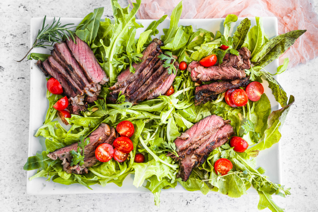 OMAD Steak Arugula Salad
