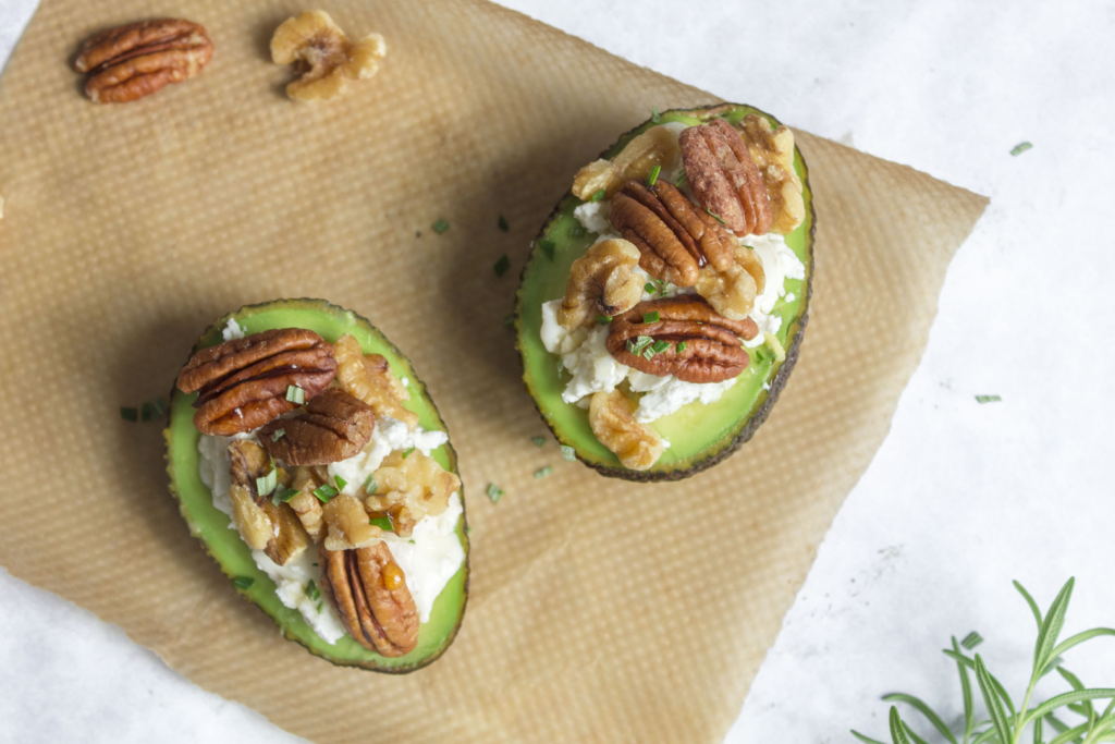 Sweet and Crunchy Avocado Boats