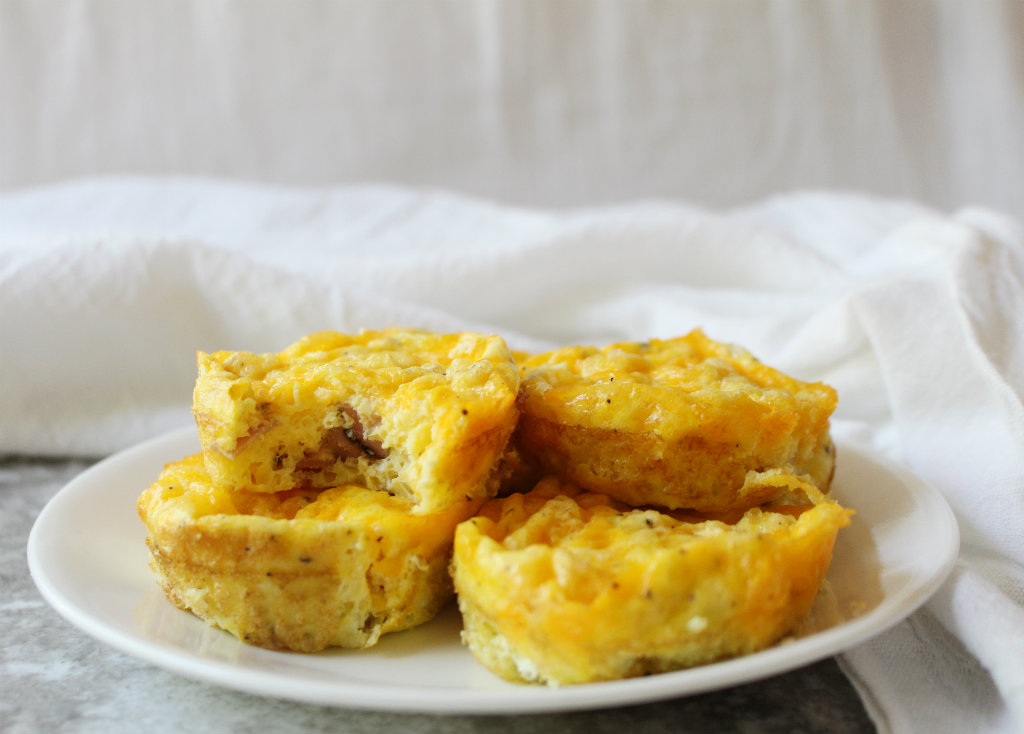 Ham and Cheddar Egg Muffin Tops