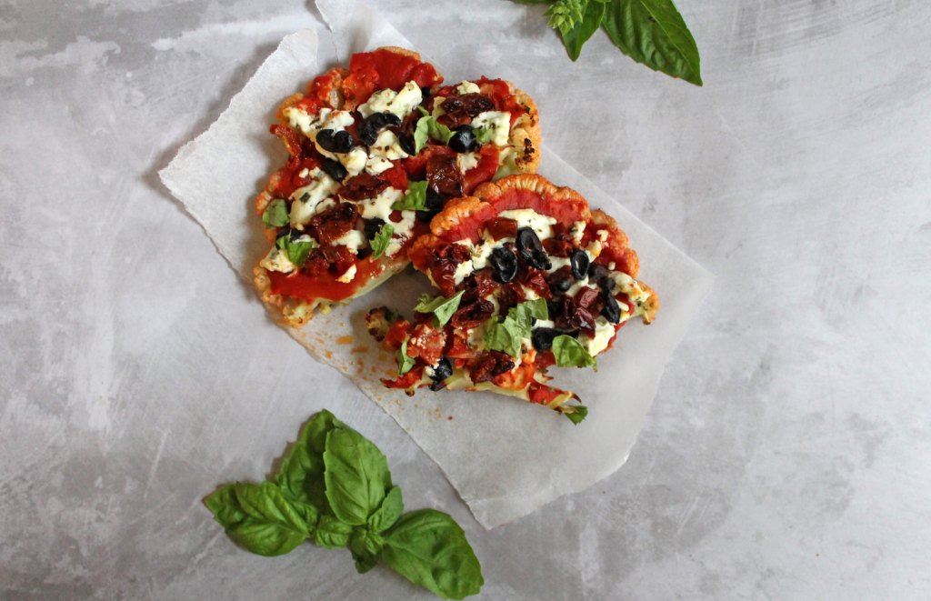 Vegetarian Cauliflower Steak Pizza