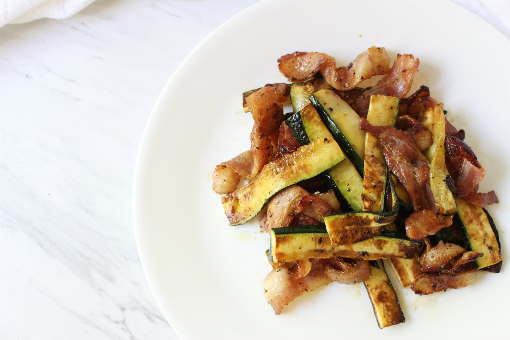 Bacon and Zucchini Strips