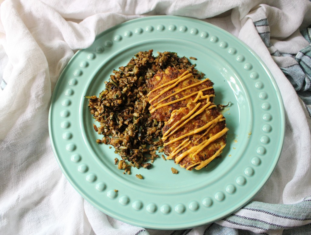 Curry Shrimp Cakes w Vegetable Hash Meal Prep