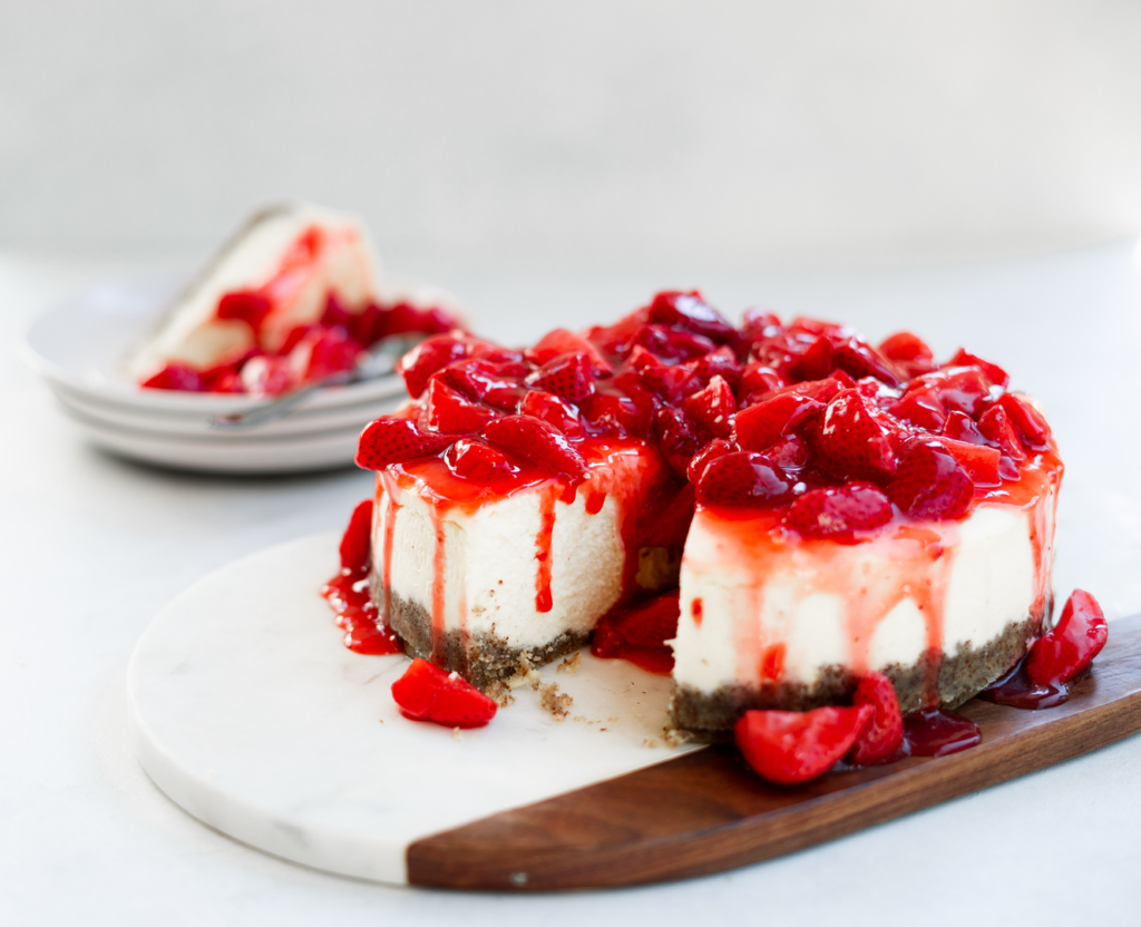 The Ultimate Strawberry Cheesecake