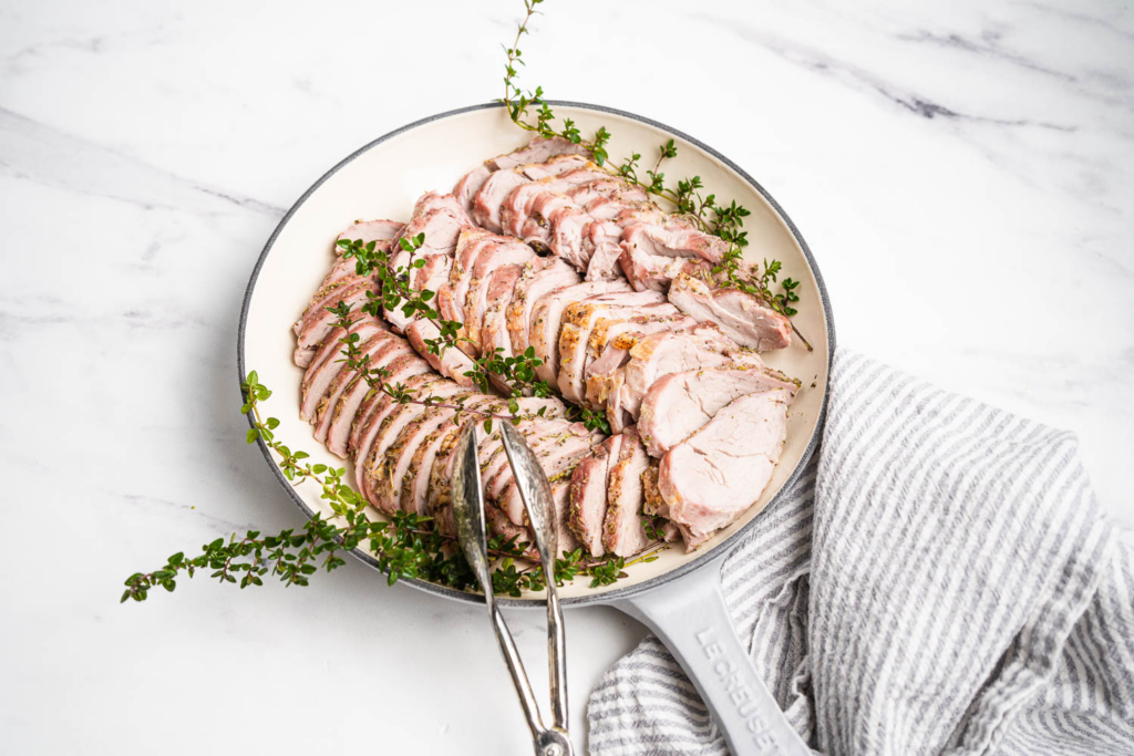 Roasted Garlic Herb Pork Tenderloins