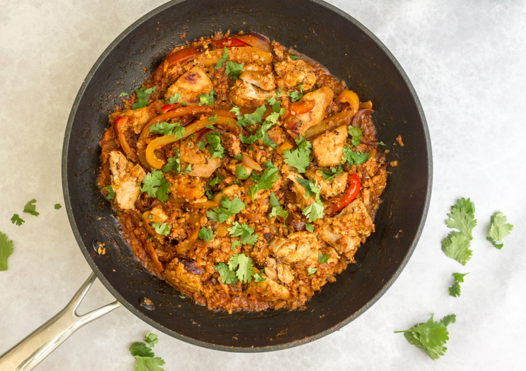 Chicken And Peppers With Rice