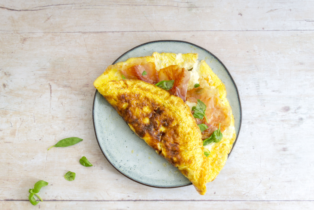 Mascarpone and Prosciutto Omelette