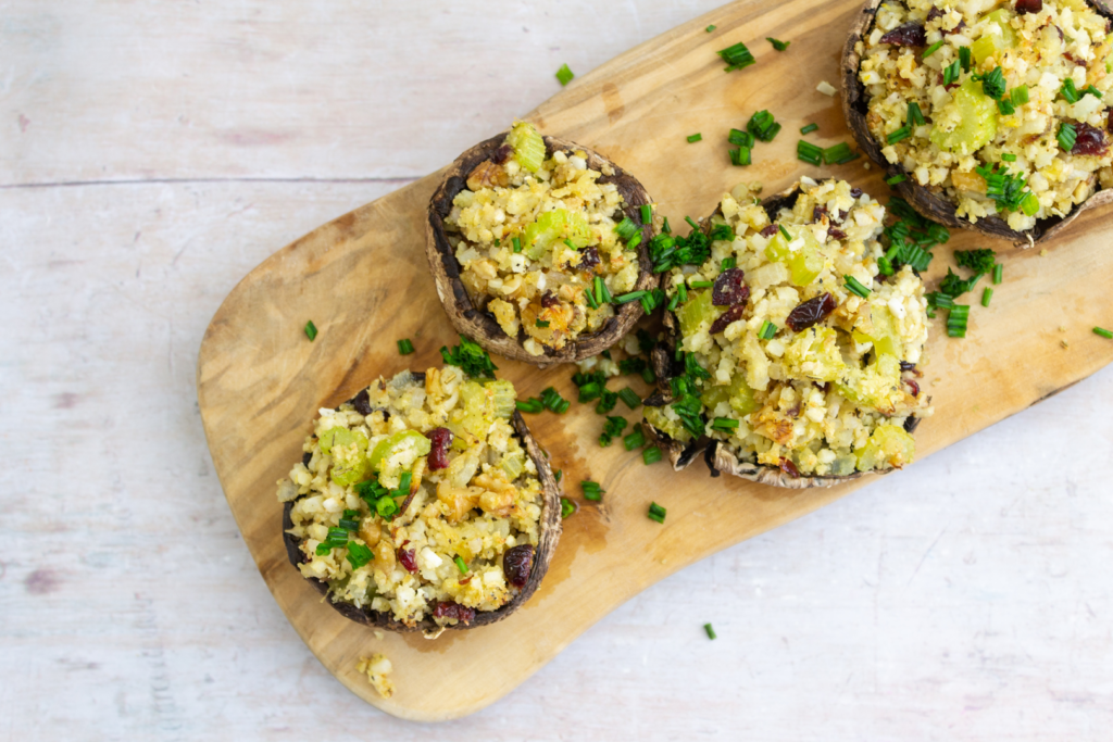 Christmas Stuffed Mushrooms