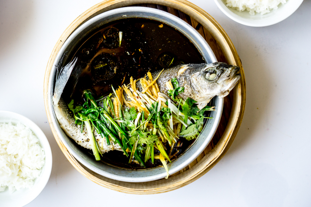 Steamed Ginger Scallion Fish