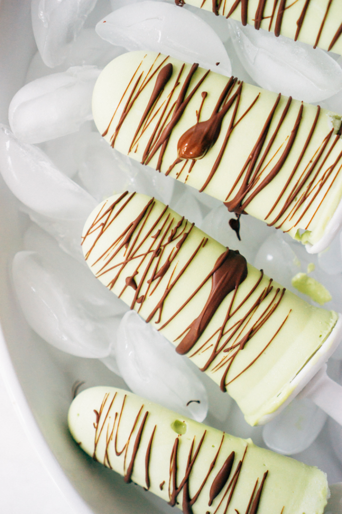 Chocolate Drizzled Avocado Treats