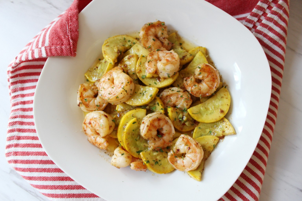 Shrimp Scampi W Spring Squash