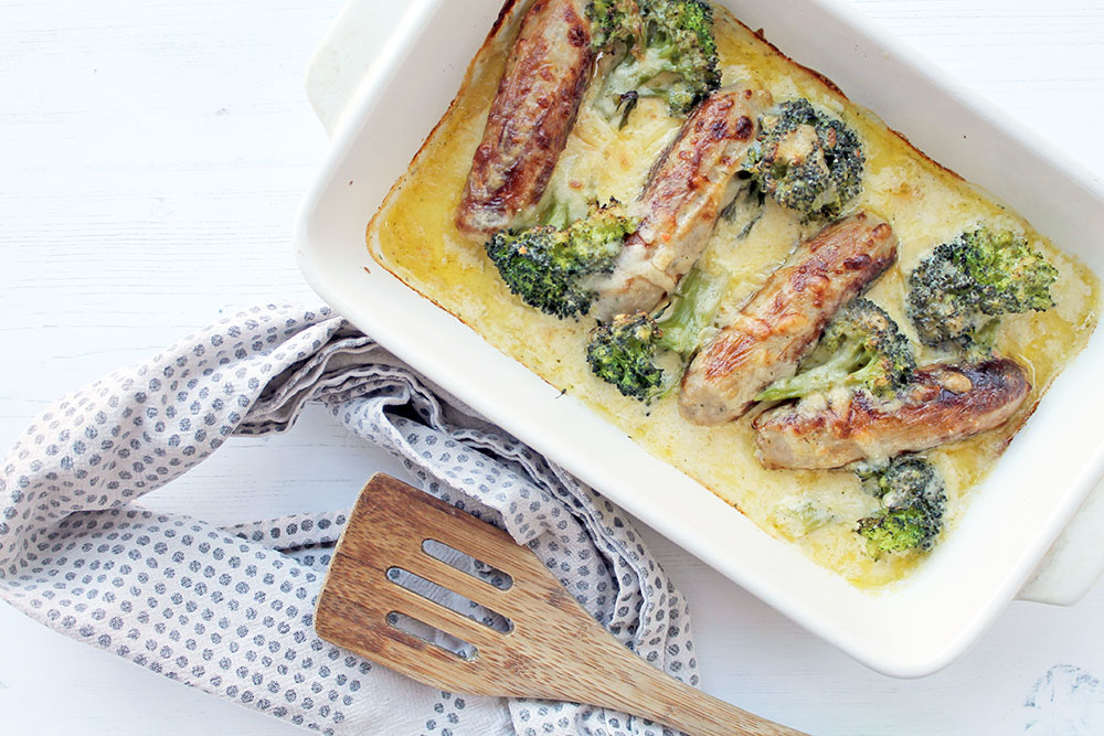 Cheesy Sausage And Broccoli Bake