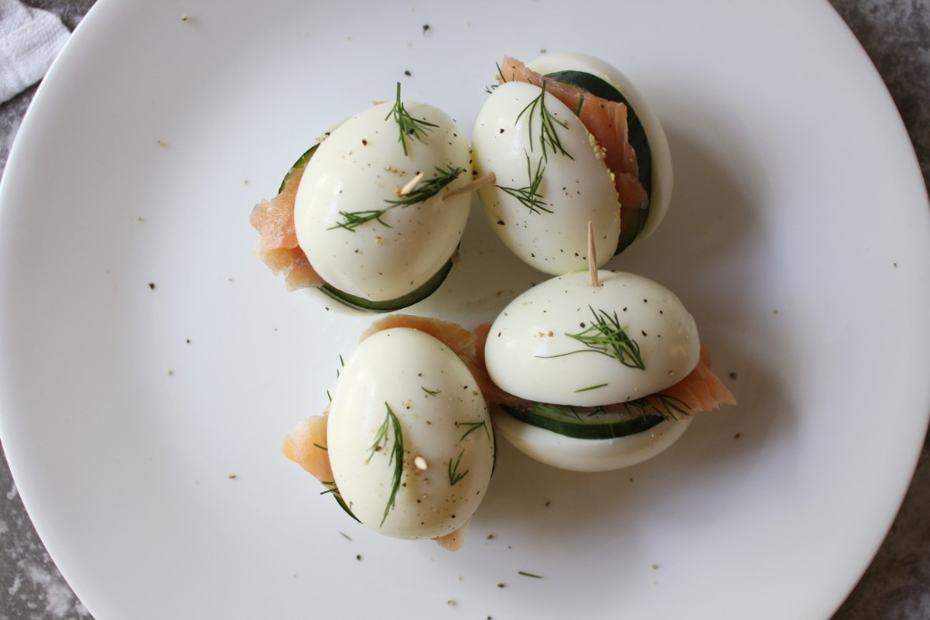 Cucumber Lox Egg Bites