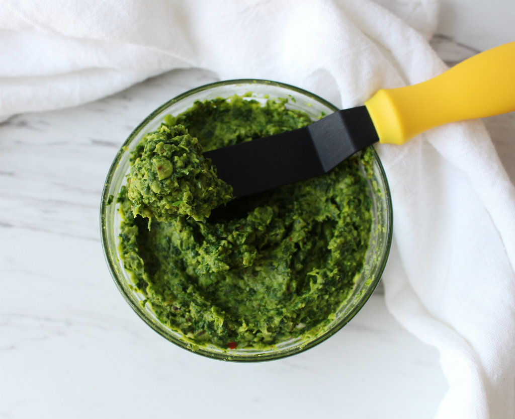 Smashed Pea And Spinach Spread