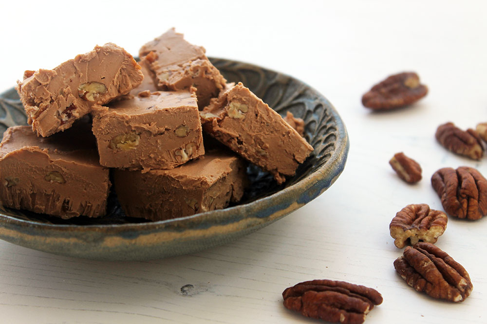 Coffee And Pecan Fudge Squares