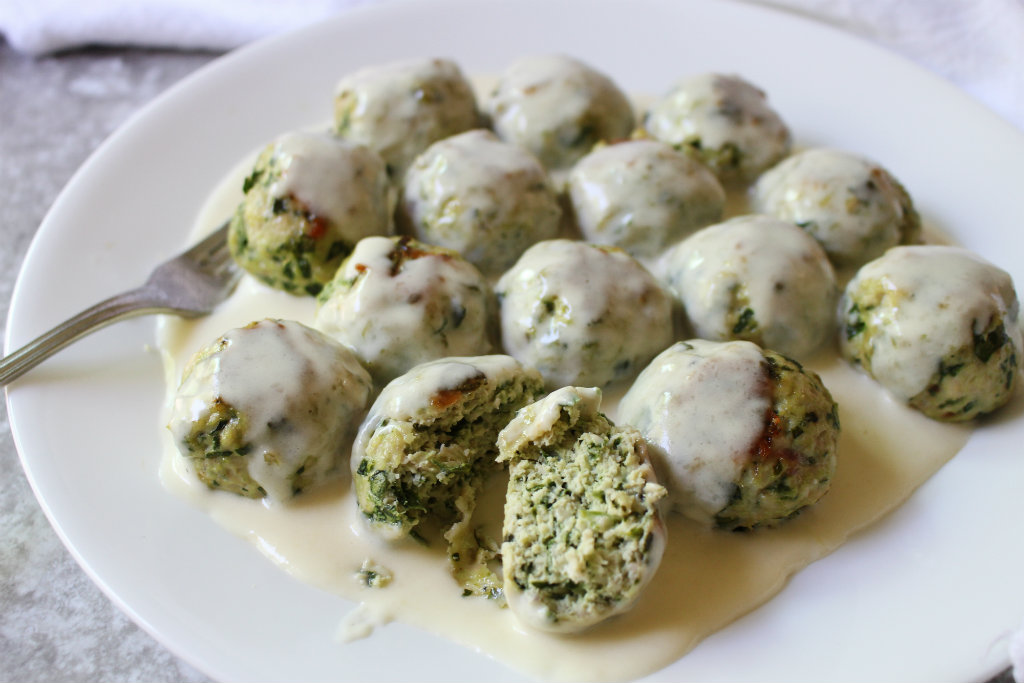 Alfredo Chicken Meatballs