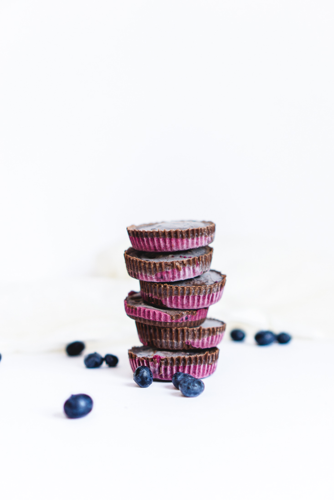 Chocolate Blueberry Cups