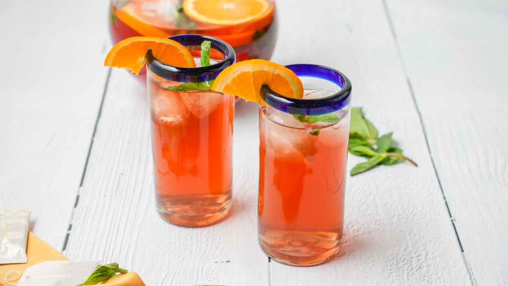 Citrus Peach Mint Iced Tea