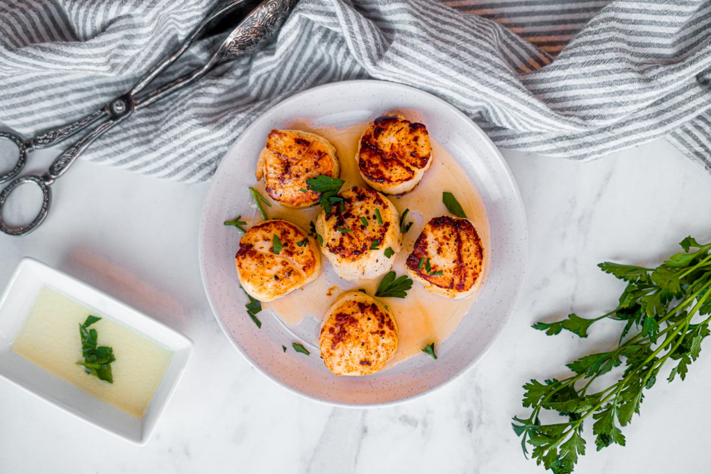 Ghee Seared Scallops