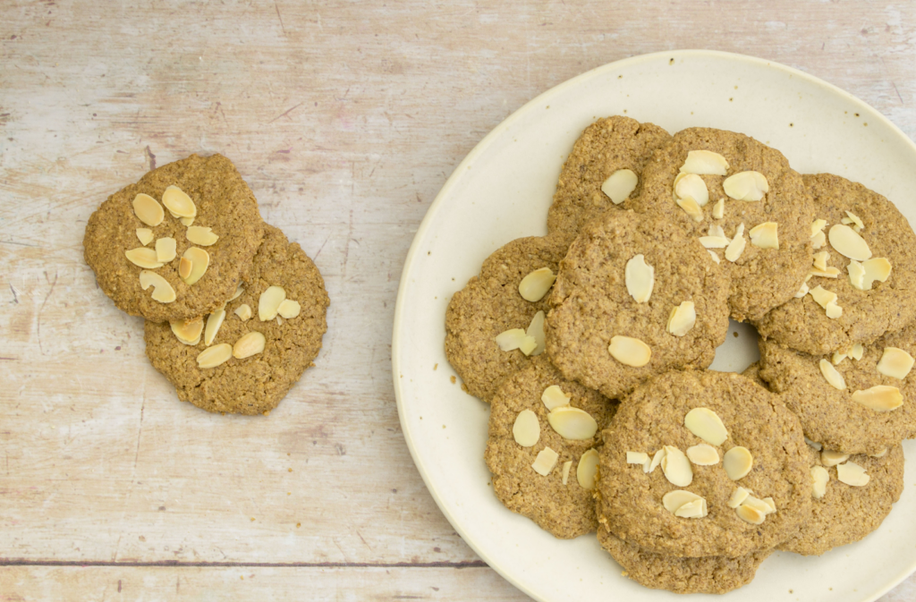 Vegan Tahini and Almond Cookies