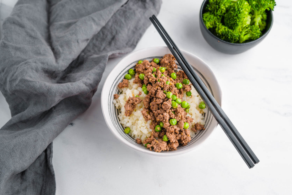 Japanese Ground Beef Donburi