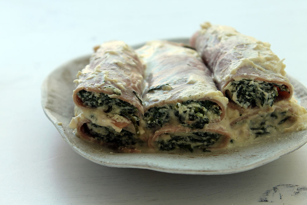 Ham, Spinach And Ricotta Cannelloni