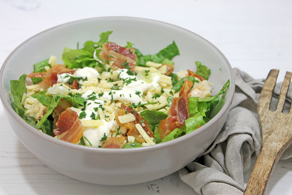 Bacon, Chicken And Cheese Salad