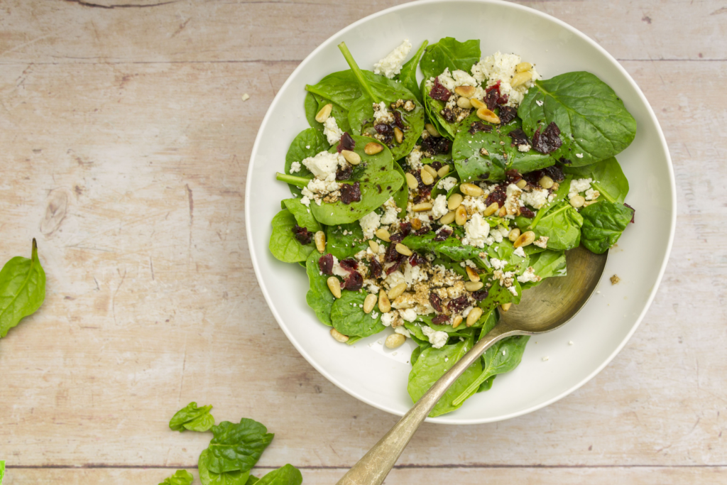 Feta, Cranberry and Pine Nut Salad