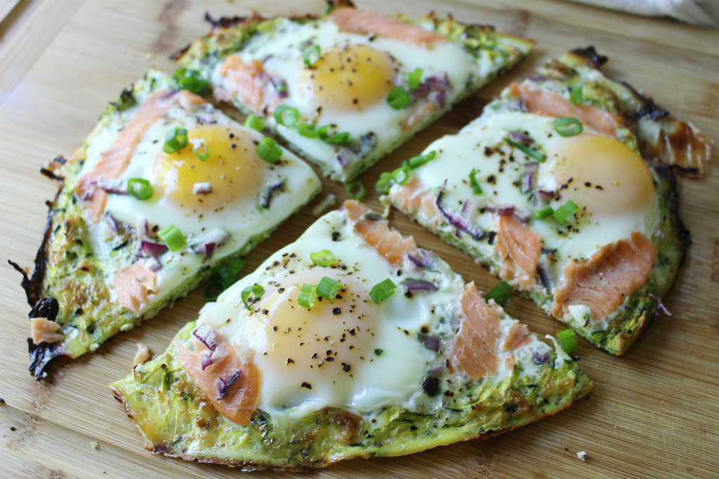 Lox and Egg Breakfast Pizza