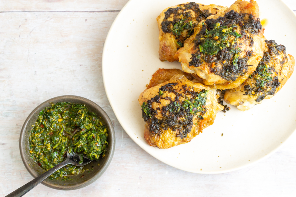 Chermoula Baked Chicken Thighs