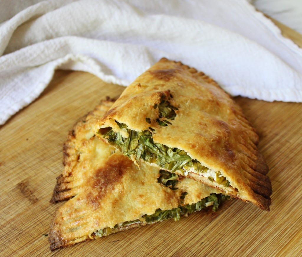 Goat Cheese, Arugula, Pepperoni Calzone for Two