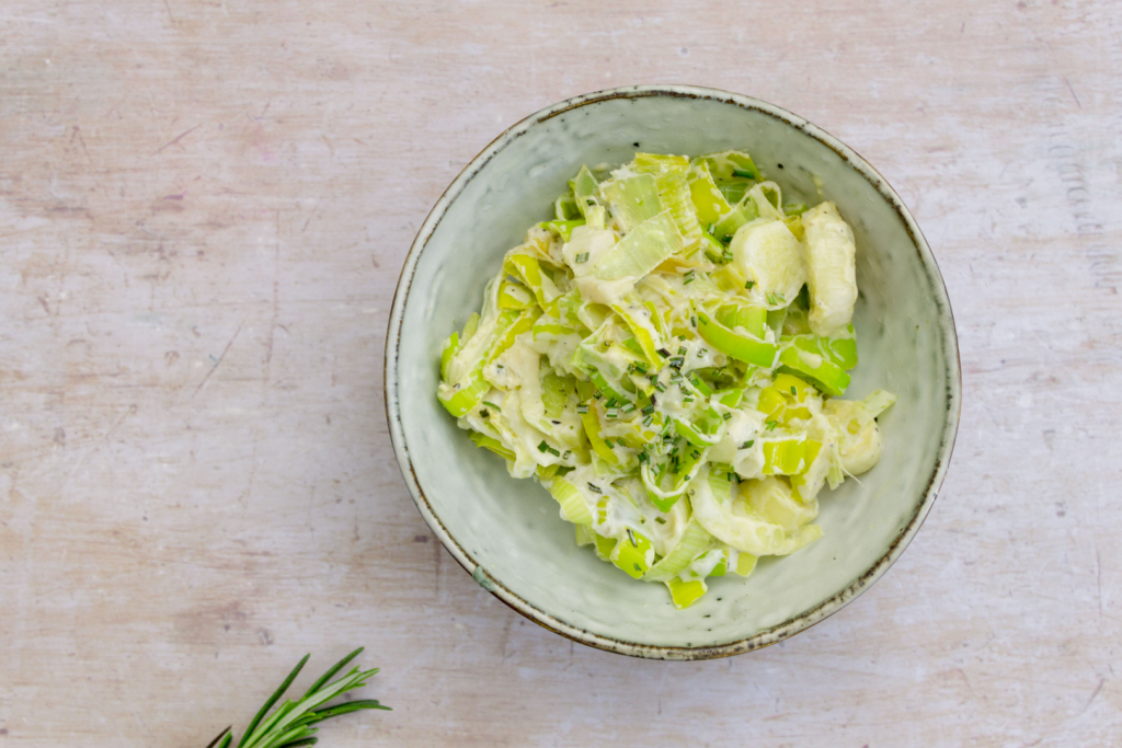 Leeks and Creme Fraiche